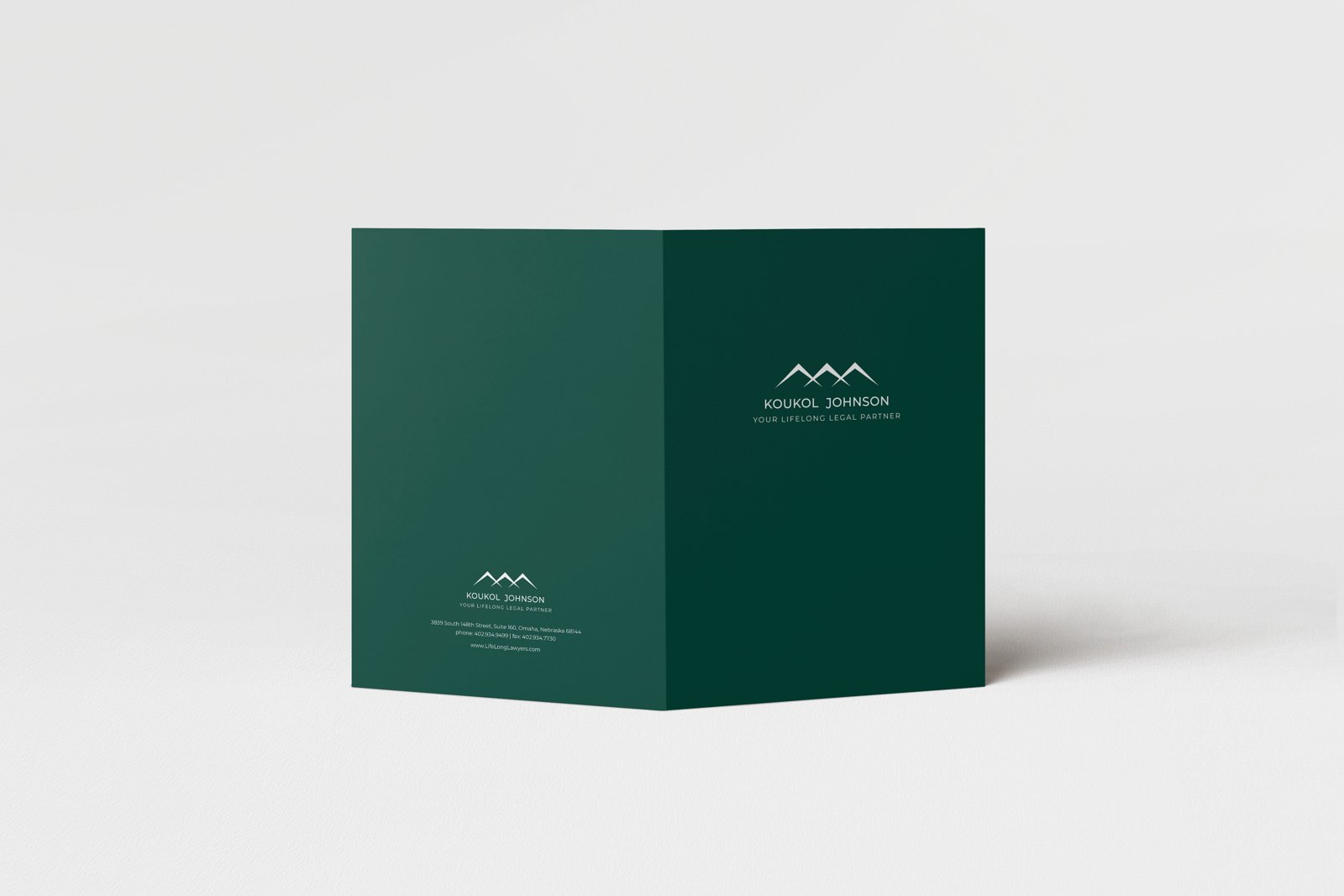 Branded pocket folder — print collateral