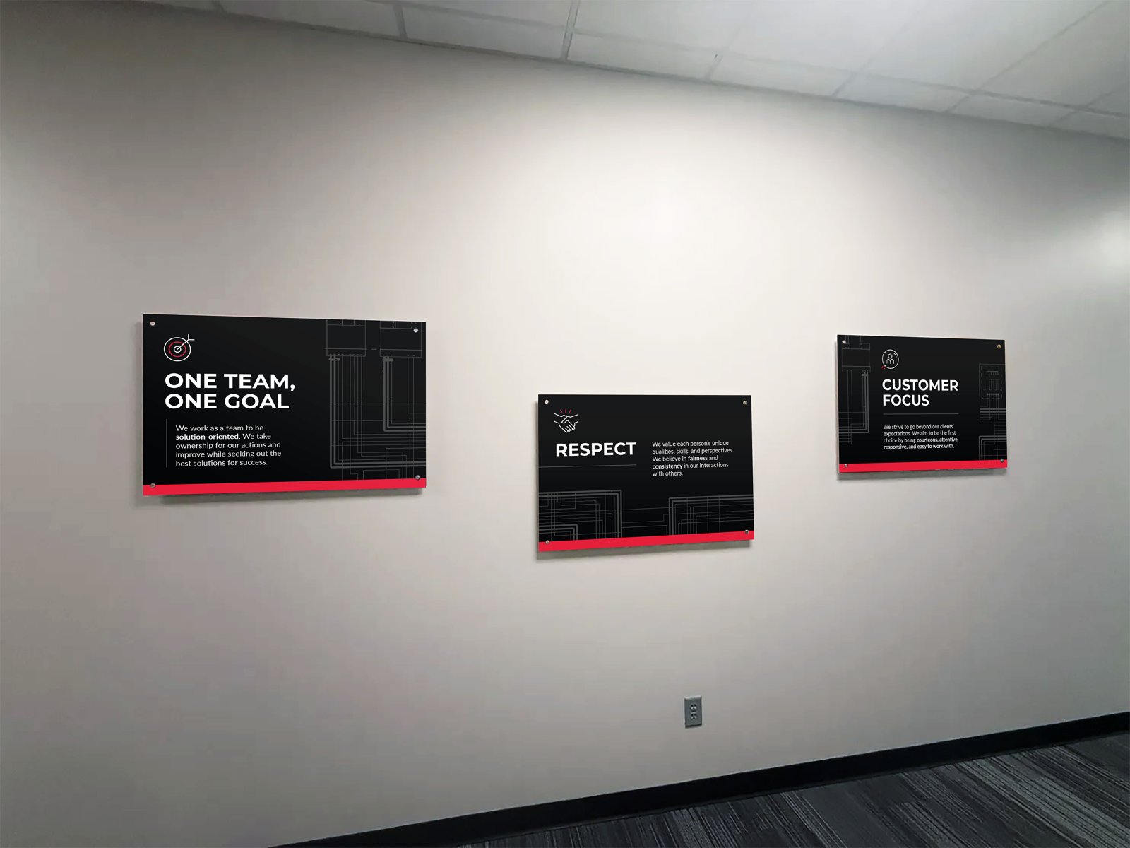Core values poster series &mdash; office environment
